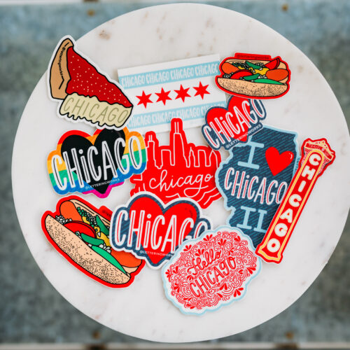 Lettering Works Chicago Stickers
