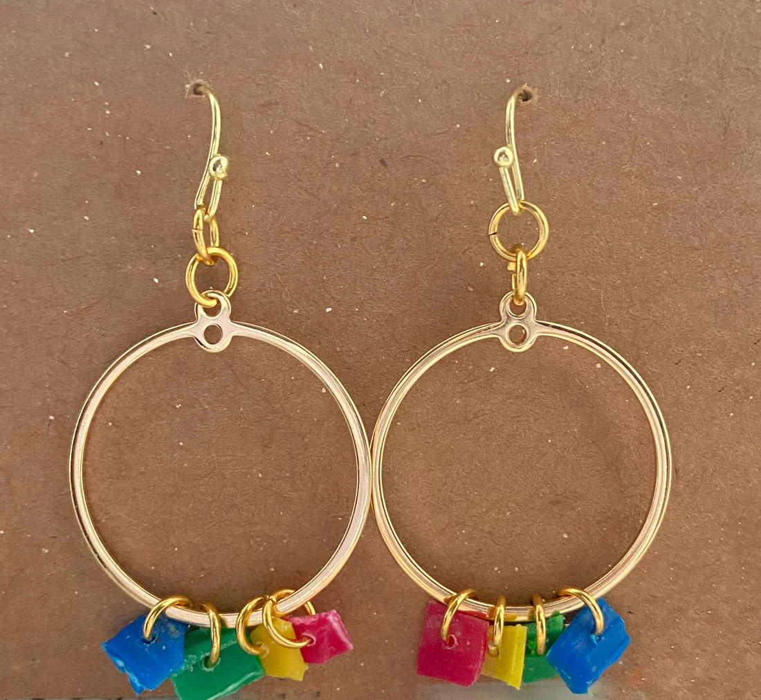 gold-hoop-rainbow-earrings-sustainable